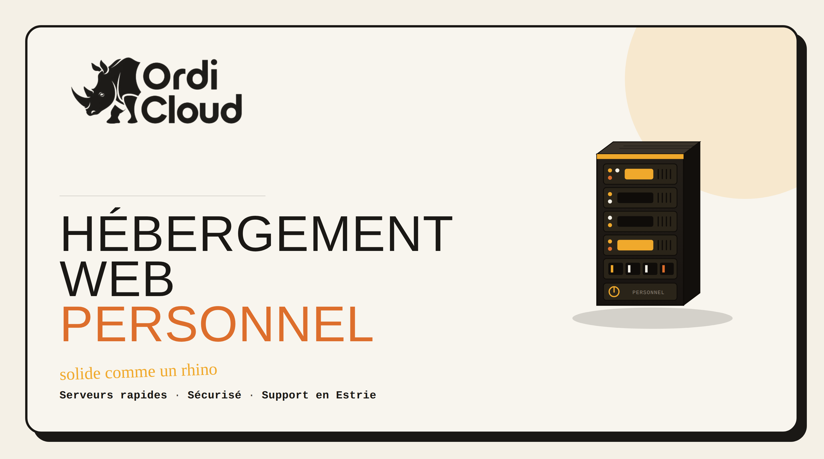Hébergement Web — Personnel
